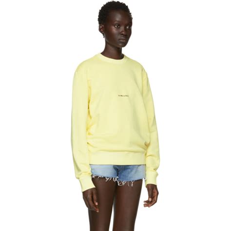 yellow Saint Laurent sweatshirt